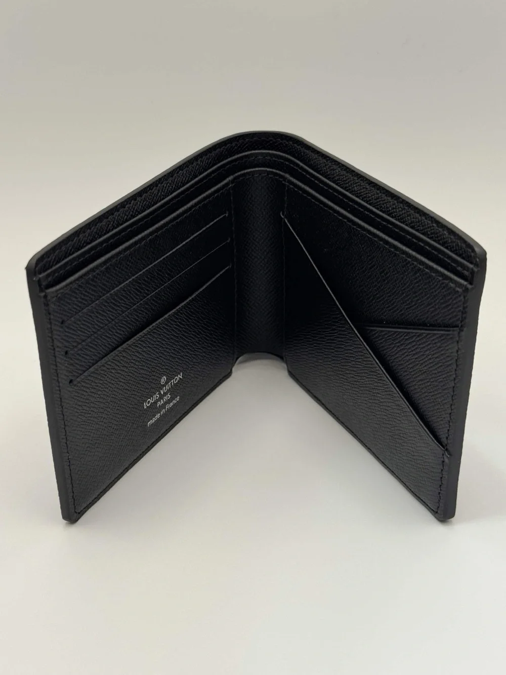 Louis Vuitton Black Monogram Compact Bifold Card Holder